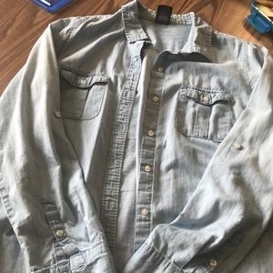 Faded light washed fake denim!